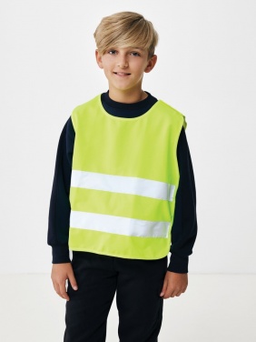 Logotrade promotional giveaway image of: GRS recycled PET high-visibility safety vest 7-12 years
