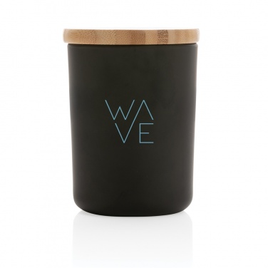 Logotrade promotional giveaway image of: Ukiyo deluxe scented candle with bamboo lid