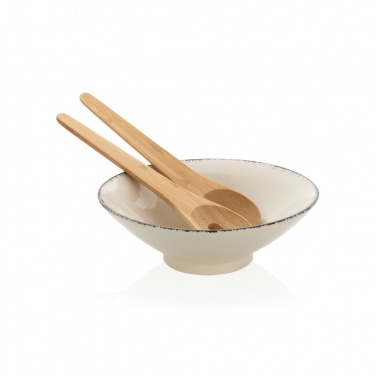 Logotrade promotional giveaway image of: Ukiyo salad bowl with bamboo salad server