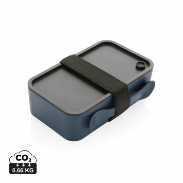 Logo trade promotional giveaways picture of: GRS recycled PP lunch box with spork