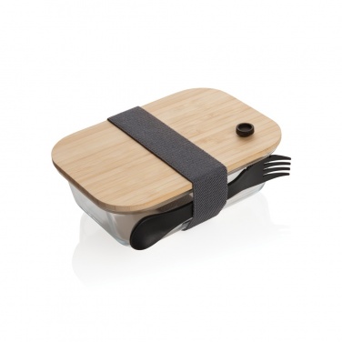 Logotrade promotional giveaway image of: Glass lunchbox with bamboo lid