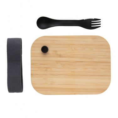Logotrade promotional item image of: Glass lunchbox with bamboo lid