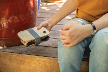 Logo trade promotional items picture of: Glass lunchbox with bamboo lid