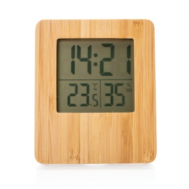 Logotrade promotional product picture of: Bamboo weather station