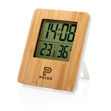 Logo trade corporate gift photo of: Bamboo weather station