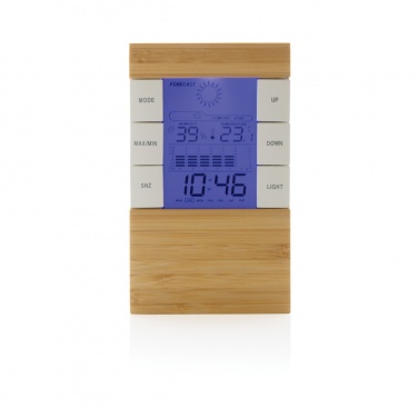 Logo trade corporate gifts image of: Utah RCS rplastic and bamboo weather station