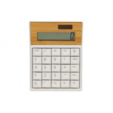 Logo trade advertising products image of: Utah RCS recycled plastic and  bamboo calculator