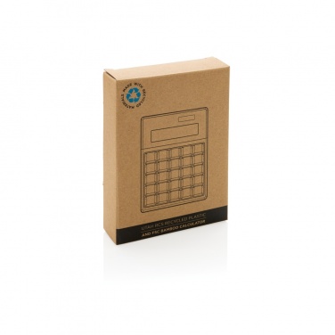Logotrade promotional items photo of: Utah RCS recycled plastic and  bamboo calculator