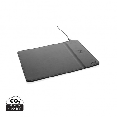 Logotrade corporate gift picture of: Swiss Peak RCS recycled PU 10W wireless charging mousepad