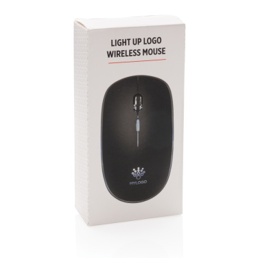 Logo trade promotional giveaway photo of: Light up logo wireless mouse