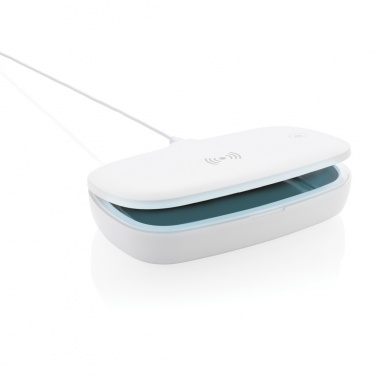 Logo trade corporate gifts picture of: UV-C steriliser box with 5W wireless charger