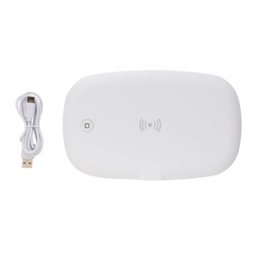 Logo trade promotional giveaways image of: UV-C steriliser box with 5W wireless charger