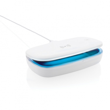 Logotrade promotional merchandise image of: UV-C steriliser box with 5W wireless charger