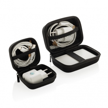 Logo trade promotional gift photo of: Boost RCS reycled PET 20W type C 2 pcs charging set