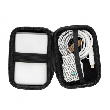 Logo trade promotional merchandise image of: Surge RCS recyled PET 20W type C 3 pcs charging set