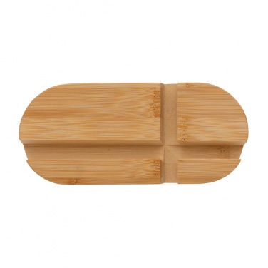Logo trade corporate gift photo of: Bamboo tablet and phone holder