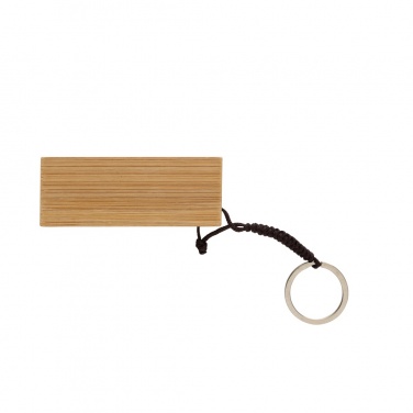 Logotrade promotional item image of: Standkey bamboo keychain phone stand