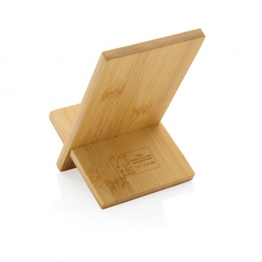 Logotrade promotional merchandise image of: Bamboo phone stand in kraft box