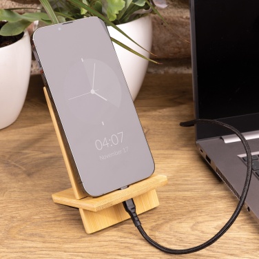 Logotrade advertising product image of: Bamboo phone stand in kraft box