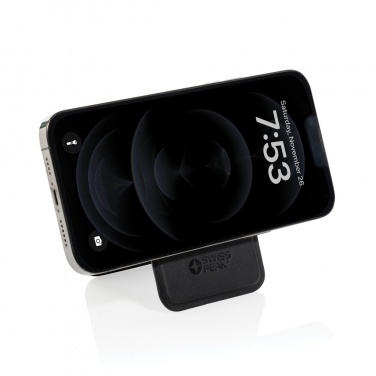 Logo trade advertising product photo of: Magstand RCS recycled PU magnetic phone wallet with stand