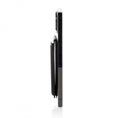 Logo trade promotional products picture of: Magstand RCS recycled PU magnetic phone wallet with stand