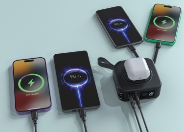 Logo trade promotional merchandise picture of: Urban Vitamin Saratoga 5 in 1 universal charger