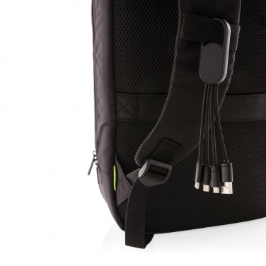 Logo trade promotional giveaway photo of: 4-in-1 cable with carabiner clip