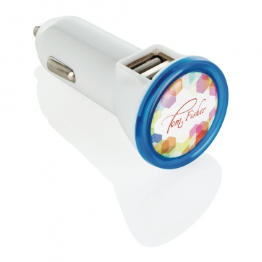 Logotrade promotional products photo of: Powerful dual port car charger