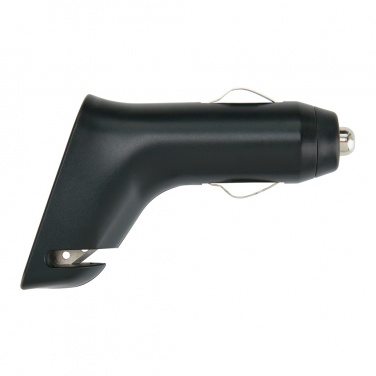 Logotrade promotional items photo of: Dual port car charger with belt cutter and hammer