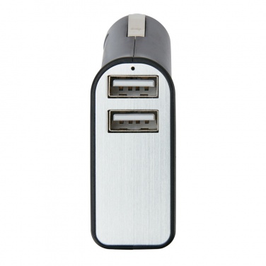 Logo trade promotional giveaways image of: Dual port car charger with belt cutter and hammer