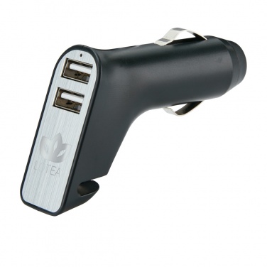 Logo trade promotional products picture of: Dual port car charger with belt cutter and hammer