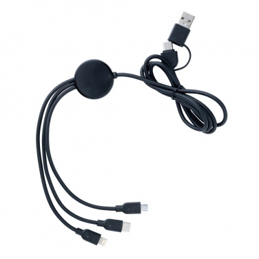 Logotrade advertising products photo of: RCS recycled TPE and recycled plastic 6-in-1 cable