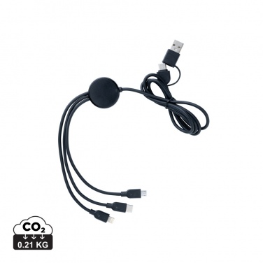 Logotrade promotional merchandise picture of: RCS recycled TPE and recycled plastic 6-in-1 cable