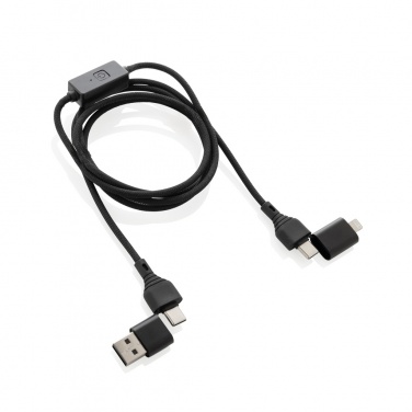 Logotrade promotional product image of: Datalock RCS recycled 60W hacking protection cable