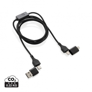 Logo trade promotional giveaway photo of: Datalock RCS recycled 60W hacking protection cable