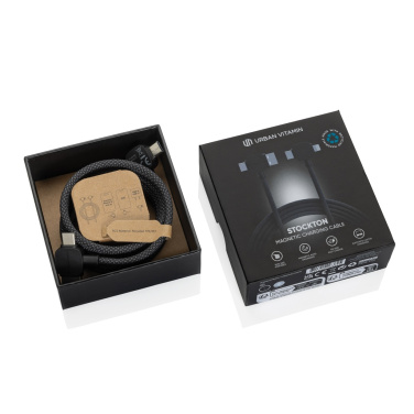 Logo trade promotional gifts image of: Urban Vitamin Stockton 65W RCS RTPE/RPET magnetic cable