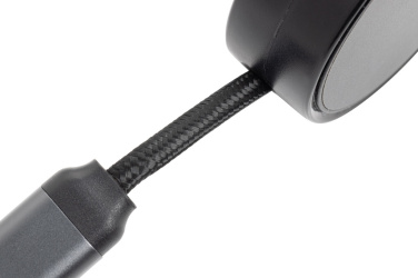 Logo trade promotional gifts picture of: Terra RCS recycled aluminium retractable 6 in 1 cable