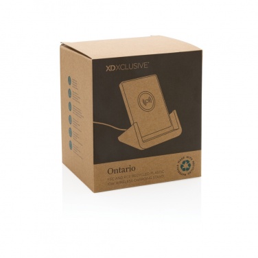 Logo trade promotional products image of: Ontario  RCS recycled plastic 10W stand