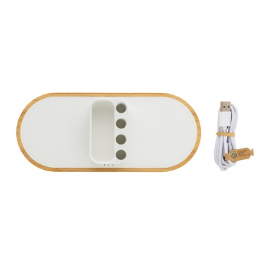 Logo trade promotional items image of: Ontario RCS rplastic 10W dual wireless