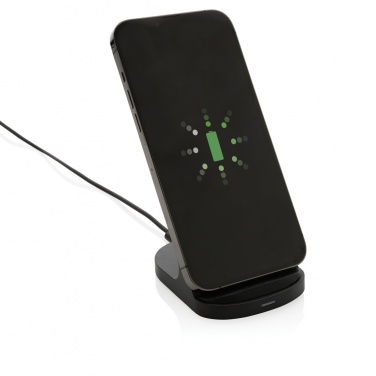 Logotrade corporate gifts photo of: RCS recycled plastic double coil wireless stand 15W