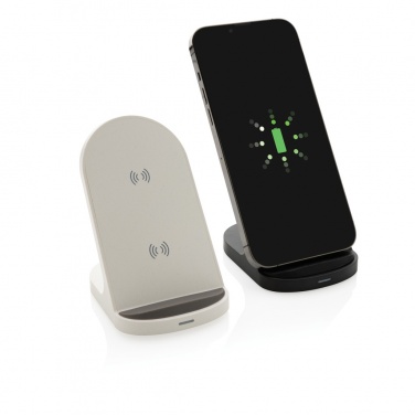Logo trade promotional items picture of: RCS recycled plastic double coil wireless stand 15W