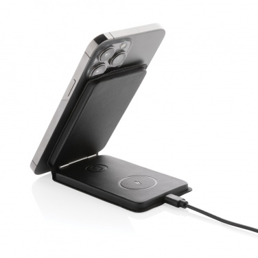 Logo trade promotional giveaway photo of: Swiss Peak RCS rPU 15W  3-in-1 magnetic wireless charger