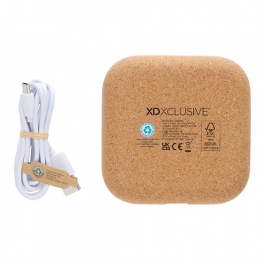Logotrade promotional item picture of: Oregon RCS recycled plastic and cork 10W wireless