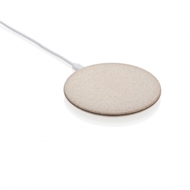 Logo trade advertising product photo of: 5W Wheat straw wireless charger