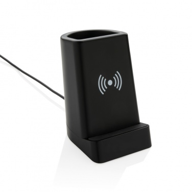Logotrade advertising product image of: Light up logo 5W wireless charging pen holder