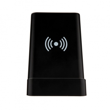 Logotrade promotional gift image of: Light up logo 5W wireless charging pen holder