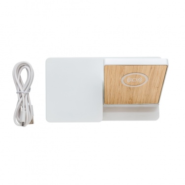 Logo trade business gifts image of: Ontario 5W wireless charger with speaker