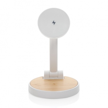 Logotrade advertising products photo of: Ontario RCS rplastic 15W magnetic charging 2 in 1 stand