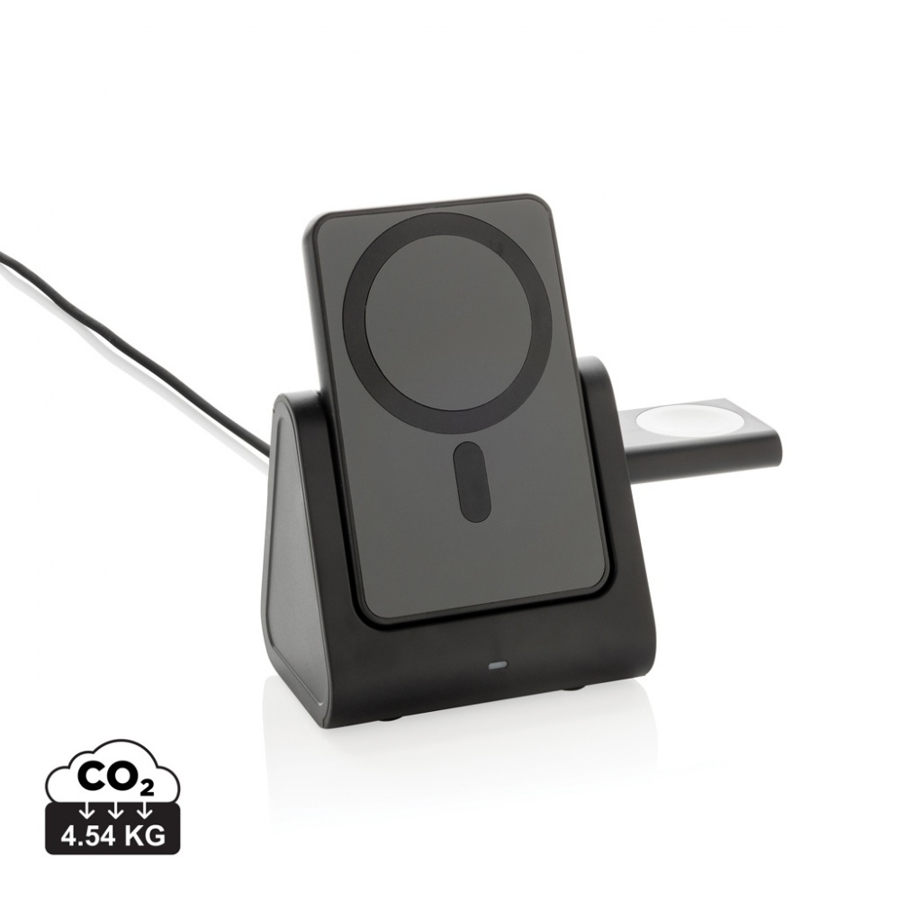 Logotrade promotional giveaway picture of: Powerbase RCS recycled plastic 3 in 1 charger with powerbank