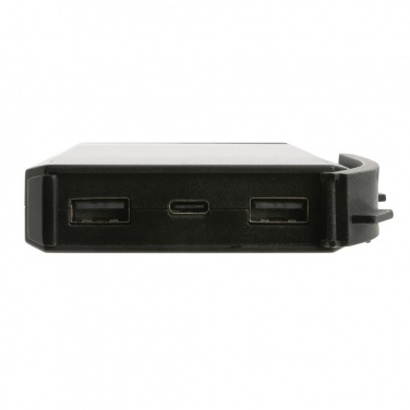 Logo trade promotional products image of: Skywave RCS recycled plastic solar powerbank 10000 mAh